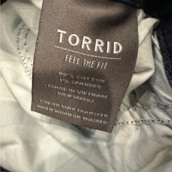 Torrid Denim Shorts Jean Short High Rise A-Line Shortie Vintage Stretch Dark 26 - Picture 12 of 13